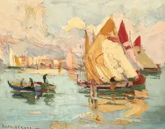 Iole by Rudolf Négely, 1935, ulei pe pânză lipită pe placaj, sold Jun 2016