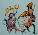 Jules Perahim, Dialogue aux fond gris