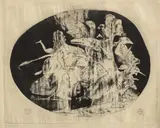 Ștefan Câlția, Comunism versus Neocomunism, 1991, acvaforte și acvatintă