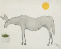 Soarele și măgăruşul by Constantin Piliuță, 2000, ulei pe PFL, sold Jun 2016