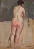 Gheorghe Teodorescu Romanaţi, Nud cu spatele