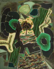 Grădină suspendată by Ion Alin Gheorghiu, 1981, ulei pe pânză, sold Jun 2016