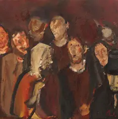 Spaima by Corneliu Baba, ulei pe hârtie lipită pe carton, offered Jun 2016