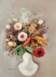 Margareta Sterian, Vas alb cu flori