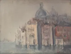 Veneţia by Dan Constantinescu, 1985, ulei pe pânză, sold May 2016