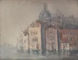 Dan Constantinescu, Veneţia, 1985, ulei pe pânză