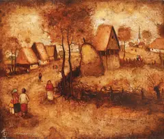Gheorghe Vrăneanțu, Toamnă, 1982, ulei pe pânză