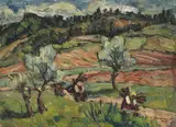 Nicolae Brana, Pregătiri de toamnă, 1946, ulei pe carton