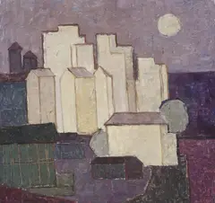 Gabriela Florescu, Nocturnă, ulei pe carton