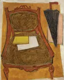 Diet Sayler, Scaun, 1964, ulei pe placaj de lemn