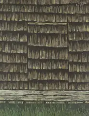 Şură by Ion Dumitriu, 1985, ulei pe pânză, sold May 2016