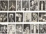 Ștefan Câlția, Ciclul "Golemul" după Gustav Meyrink (18 litografii), 1987, litografie