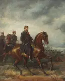 Friedrich Kaiser, Regele Carol I în fruntea trupelor, ulei pe pânză