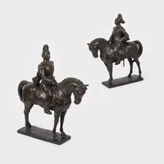 Statuia ecvestră a Regelui  Carol al II-lea by Oscar Han, 1932, Bronz, offered May 2016
