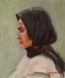 Grigore Negoşanu, Ţărăncuţă, ulei pe pânză
