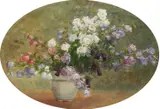Anton (Tony) Ventzel, Vas cu gladiole, 1915, ulei pe pânză