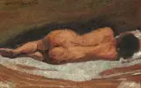 Nud by Octav Băncilă, ulei pe pânză, sold May 2016