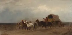 Emil Volkers, Întoarcerea de la câmp, 1876, ulei pe pânză