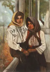 Constantin Pascali, Surorile, 1917, ulei pe pânză
