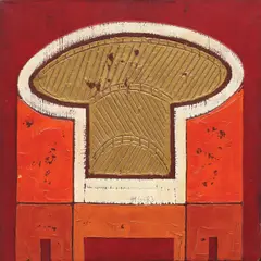 Marin Gherasim, Tron, 1983, ulei pe pânză