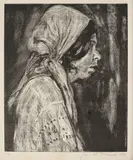 Chivuță by Jean Alexandru Steriadi, 1918, litografie, sold Apr 2016
