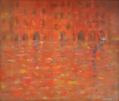 Veneţia by Emil Ciocoiu, 1987, ulei pe pânză, sold Apr 2016
