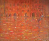 Emil Ciocoiu, Veneţia, 1987, ulei pe pânză
