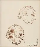 Portretul maestrului Yehudi Menuhin by Corneliu Baba, 1978, peniţă pe hârtie, sold Apr 2016