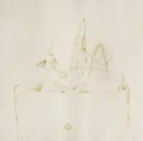 Ștefan Câlția, Călători, 1993, peniţă şi creion pe hârtie