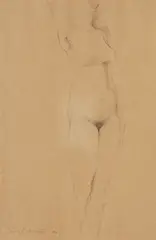 Emil Ciocoiu, Nud, 1983, creion pe hârtie