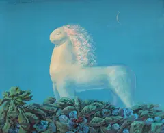 Sabin Bălașa, Zori, 1989, ulei pe pânză