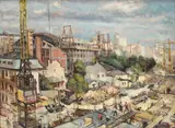 Ion Panteli Stanciu, Măreţe realizări (Sala Congreselor), 1959, ulei pe pânză