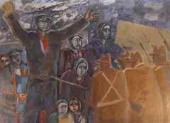 Revolta by Brădut Covaliu, ulei pe pânză, offered Apr 2016