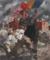 Gheorghe Labin, 23 august 1944, ulei pe pânză