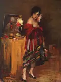 Bertalan Vigh, Spaniola, ulei pe pânză