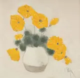 Gălbenele by Constantin Piliuță, ulei  pe pânză, sold Mar 2016