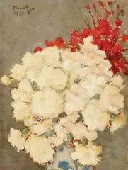 Nicolae Tonitza, Garofițe, 1935, ulei pe carton