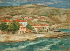 Balcic by Dan Ialomiţeanu, ulei pe pânză, sold Mar 2016