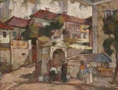 Cişmea la Balcic by Nicolae Enea, ulei pe pânză, sold Mar 2016