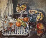 Natură statică cu fructe by Ecaterina Cristescu Delighioz, 1933, ulei pe pânză, offered Mar 2016