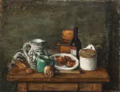 Radu Boureanu, Natură statică de atelier, ulei pe pânză