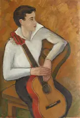 Radu Boureanu, Lecţia de muzică (Alexandru), ulei pe carton