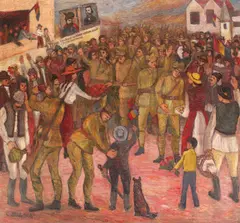 Coca Metianu, Trăiască alipirea Ardealului la Patria Mamă, 1968, ulei pe pânză