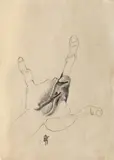 François Pamfil, Studiu de mână, 1985, creion pe hârtie