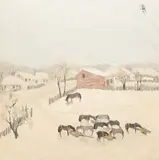Herghelie by Constantin Piliuță, 1987, ulei pe pânză, offered Feb 2016