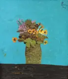 Flori de câmp by Sorin Ilfoveanu, 2007, acrilic pe pânză, sold Feb 2016