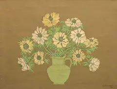 Margarete by Vasile Celmare, 1992, tempera pe pânză, offered Feb 2016