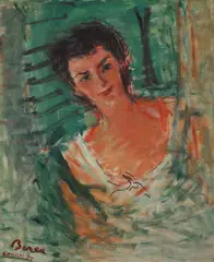 Turista by Dimitrie Berea, 1955, ulei pe pânză, offered Feb 2016