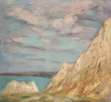 Coasta de Argint by Kimon Loghi, 1935, ulei pe carton, offered Jan 2016