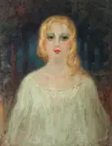 Muză by Kimon Loghi, ulei pe pânză, offered Jan 2016
